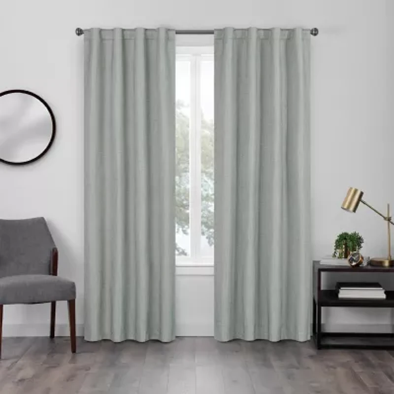 Eclipse Walken Rod Pocket Back Tab Blackout Single Curtain Panel