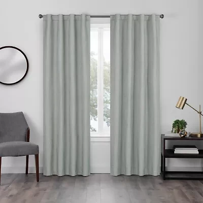 Eclipse Walken Rod Pocket Back Tab Blackout Single Curtain Panel
