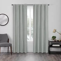 Eclipse Walken Rod Pocket Back Tab Blackout Single Curtain Panel