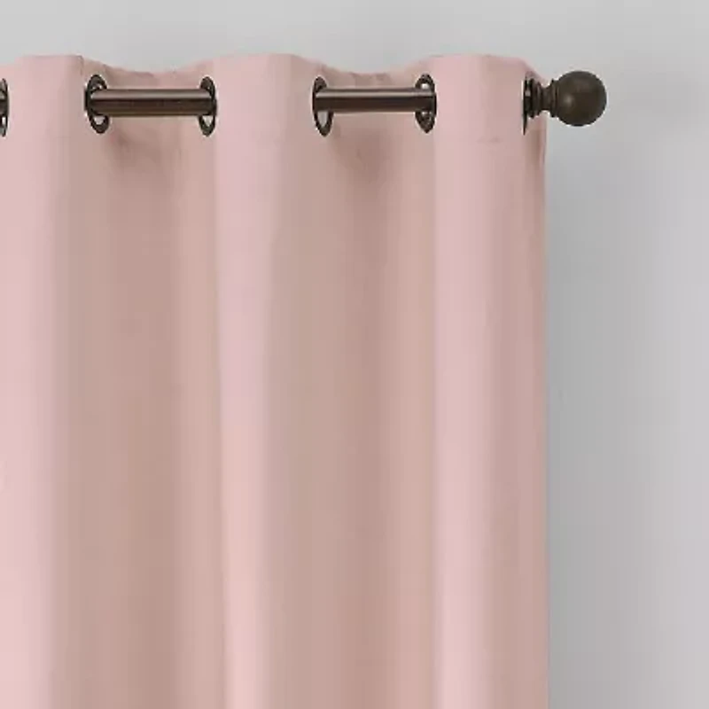 Eclipse Gabriella Grommet Top Energy Saving 100% Blackout Single Curtain Panel