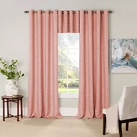Eclipse Newport Jacquard Grommet Top Blackout Single Curtain Panel