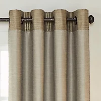 Eclipse Monty Color Block Grommet Top Energy Saving 100% Blackout Single Curtain Panel