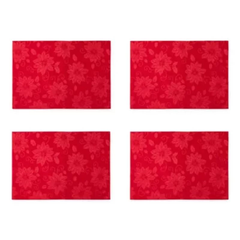 Homewear Holiday Red Jacquard Placemat