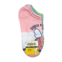 Womens Multi-Pack 5 Pair Peanuts Snoopy Low Cut Socks