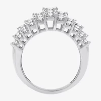 (G / Si1-Si2) Womens 3 CT. T.W. Lab Grown White Diamond 10K Gold Cocktail Ring