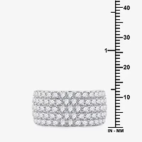 (G / Si1-Si2) Womens 3 CT. T.W. Lab Grown White Diamond 10K Gold Cocktail Ring