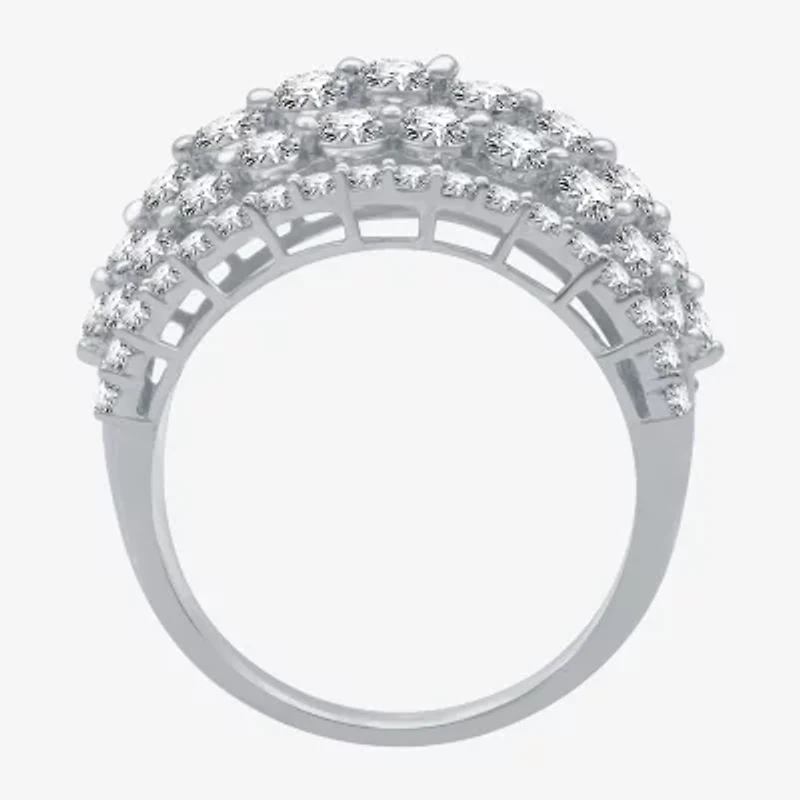Womens 2 CT. T.W. Lab Grown White Diamond 10K Gold Band