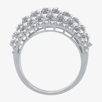 Womens 2 CT. T.W. Lab Grown White Diamond 10K Gold Band
