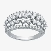 Womens 2 CT. T.W. Lab Grown White Diamond 10K Gold Band