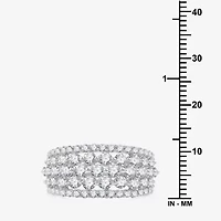 Womens 2 CT. T.W. Lab Grown White Diamond 10K Gold Band