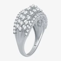 Womens 2 CT. T.W. Lab Grown White Diamond 10K Gold Band