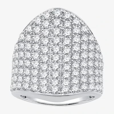 (G / Si1-Si2) Womens 4 CT. T.W. Lab Grown White Diamond 14K Gold Cocktail Ring