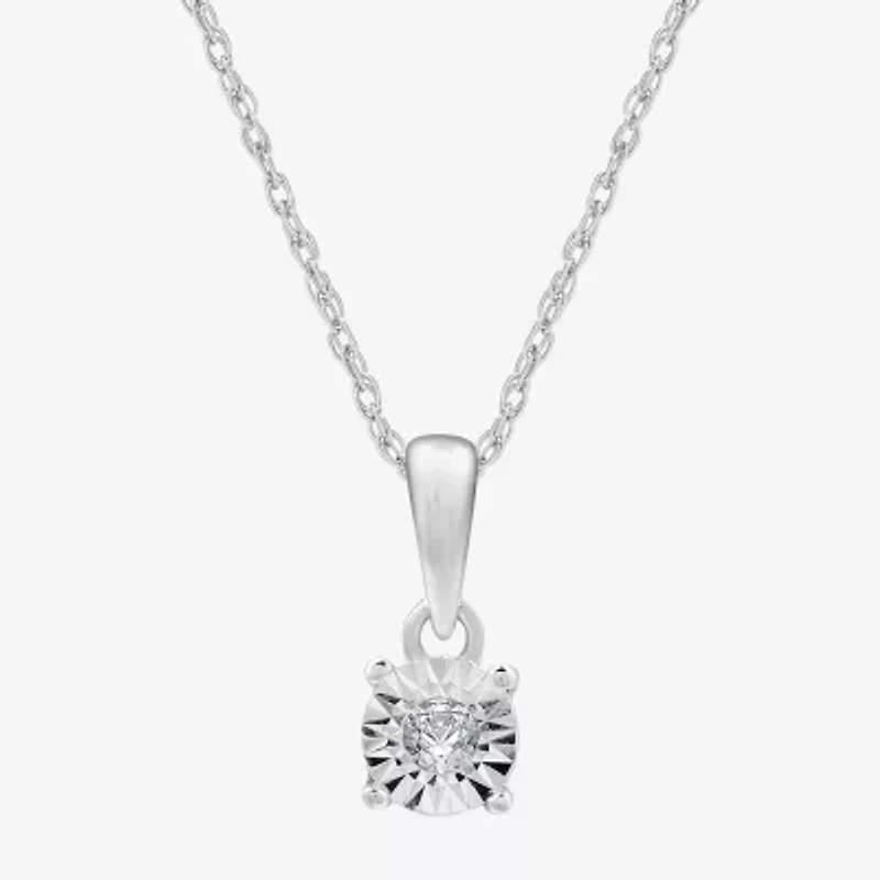 Womens 1/ CT. T.W. Lab Grown White Diamond Sterling Silver Round -pc. Jewelry Set