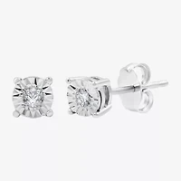 Womens 1/ CT. T.W. Lab Grown White Diamond Sterling Silver Round -pc. Jewelry Set