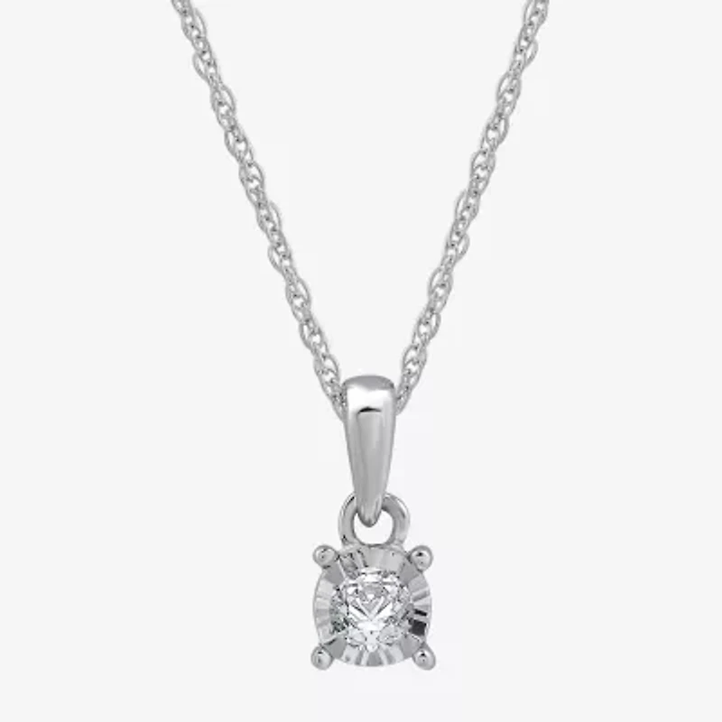 Womens 1/ CT. T.W. Lab Grown White Diamond Sterling Silver Round -pc. Jewelry Set