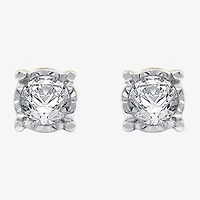Ever Star (G / SI1-SI2) 1/3 CT.T.W. Lab-Grown Diamond 14K over SIlver or Sterling Round Stud Earrings