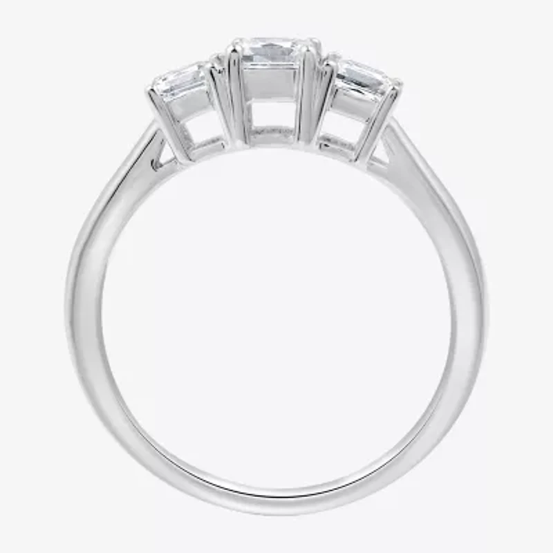 Love Lives Forever (G / Si1-Si2) Womens 1 CT. T.W. Lab Grown White Diamond 10K Gold 3-Stone Engagement Ring