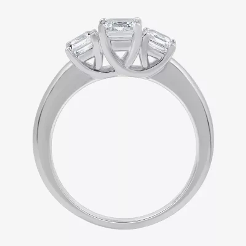 Love Lives Forever (G / Si1-Si2) Womens 2 CT. T.W. Lab Grown White Diamond 10K Gold 3-Stone Engagement Ring