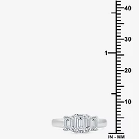 Love Lives Forever (G / Si1-Si2) Womens 2 CT. T.W. Lab Grown White Diamond 10K Gold 3-Stone Engagement Ring
