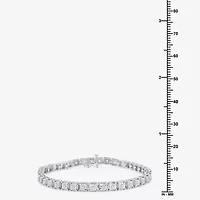 Womens 1 CT. T.W. Lab Grown White Diamond Sterling Silver 7.5 Inch Tennis Bracelet