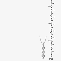 Womens 1/2 CT. T.W. Lab Grown White Diamond Sterling Silver 18 Inch Pendant Necklace