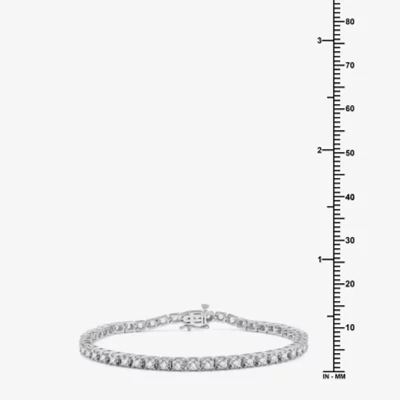 Womens 2 CT. T.W. Lab Grown Diamond Sterling Silver 7.5 Inch Tennis Bracelet