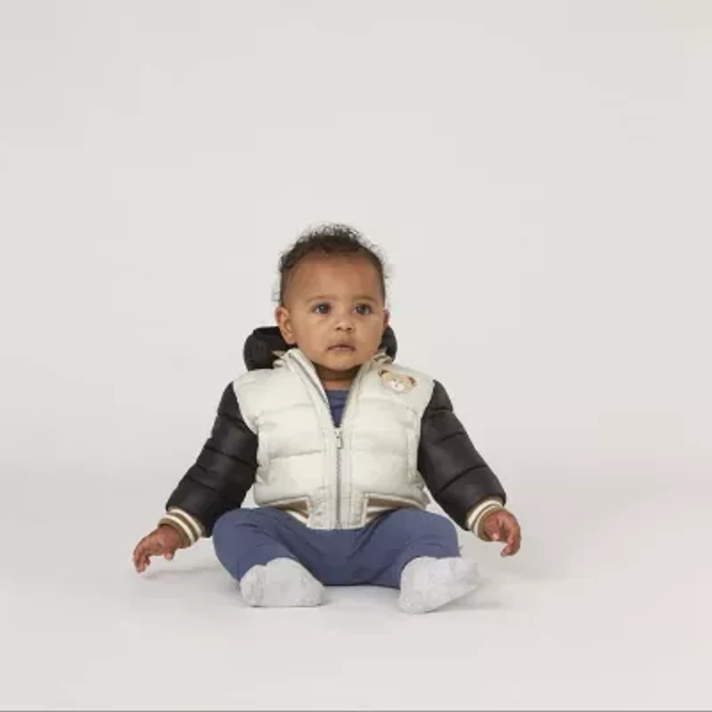 Huggies Baby Boys Crew Neck Long Sleeve Rib 2-pc. Bodysuit