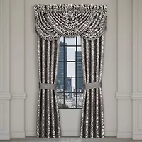 Queen Street Blythe Silver Rod Pocket Blackout Set of 2 Curtain Panel