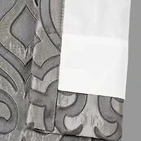 Queen Street Blythe Silver Rod Pocket Blackout Set of 2 Curtain Panel