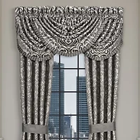 Queen Street Blythe Silver Rod Pocket Waterfall Valance