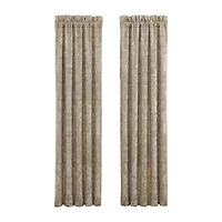 Queen Street Santina Rod Pocket Blackout Set of 2 Curtain Panel