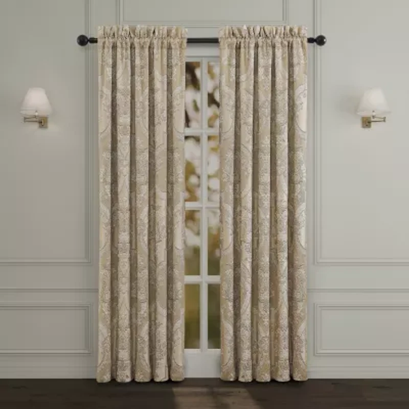 Queen Street Santina Rod Pocket Blackout Set of 2 Curtain Panel