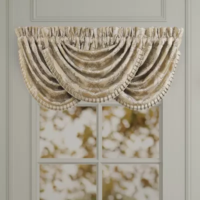 Queen Street Santina Rod Pocket Waterfall Valance