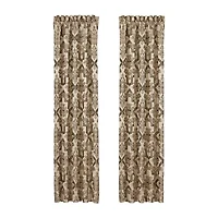 Queen Street Grandville Rod Pocket Blackout Set of 2 Curtain Panel