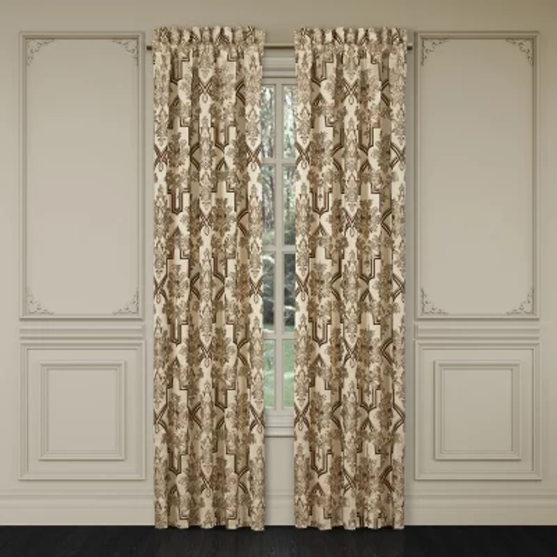 Queen Street Grandville Rod Pocket Blackout Set of 2 Curtain Panel