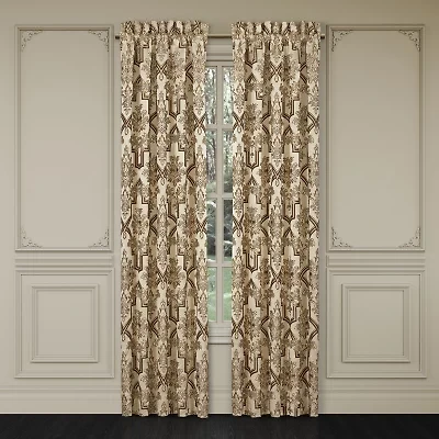 Queen Street Grandville Rod Pocket Blackout Set of 2 Curtain Panel
