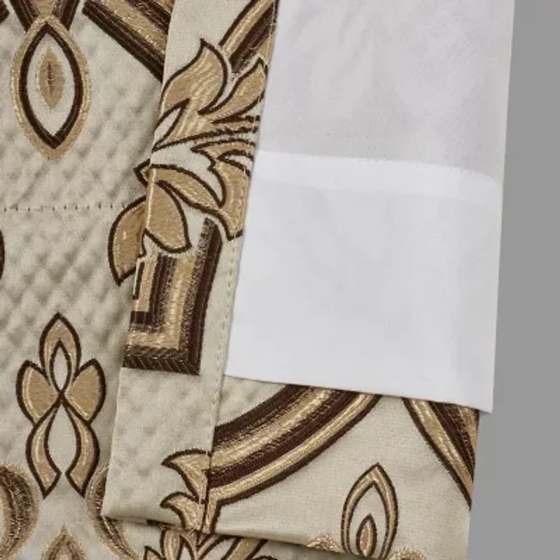 Queen Street Grandville Rod Pocket Blackout Set of 2 Curtain Panel