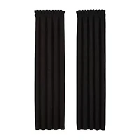 Queen Street Lavinia Rod Pocket Blackout Set of 2 Curtain Panel