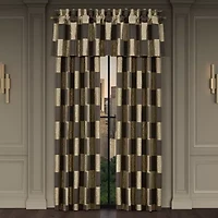 Queen Street Benton Bronze Rod Pocket Tailored Valance