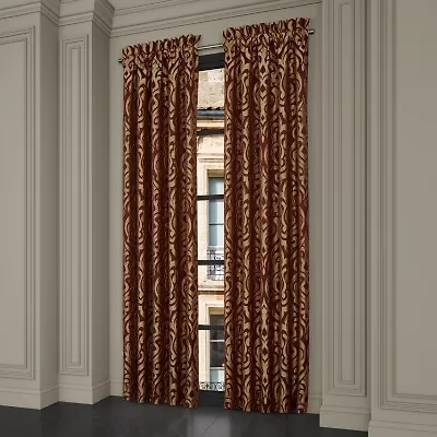 Queen Street Roman Rod Pocket Blackout Set of 2 Curtain Panel