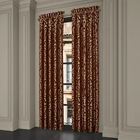 Queen Street Roman Rod Pocket Blackout Set of 2 Curtain Panel