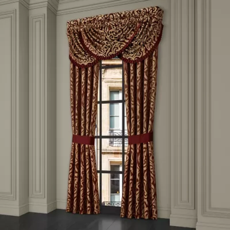 Queen Street Roman Rod Pocket Blackout Set of 2 Curtain Panel