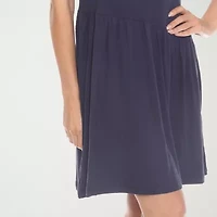 White Mark Womens Short Sleeve Swing Dresses