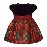 Bonnie Jean Baby Girls Short Sleeve Cap Empire Waist Dress