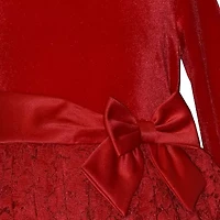 Bonnie Jean Toddler Girls Long Sleeve Fit + Flare Dress