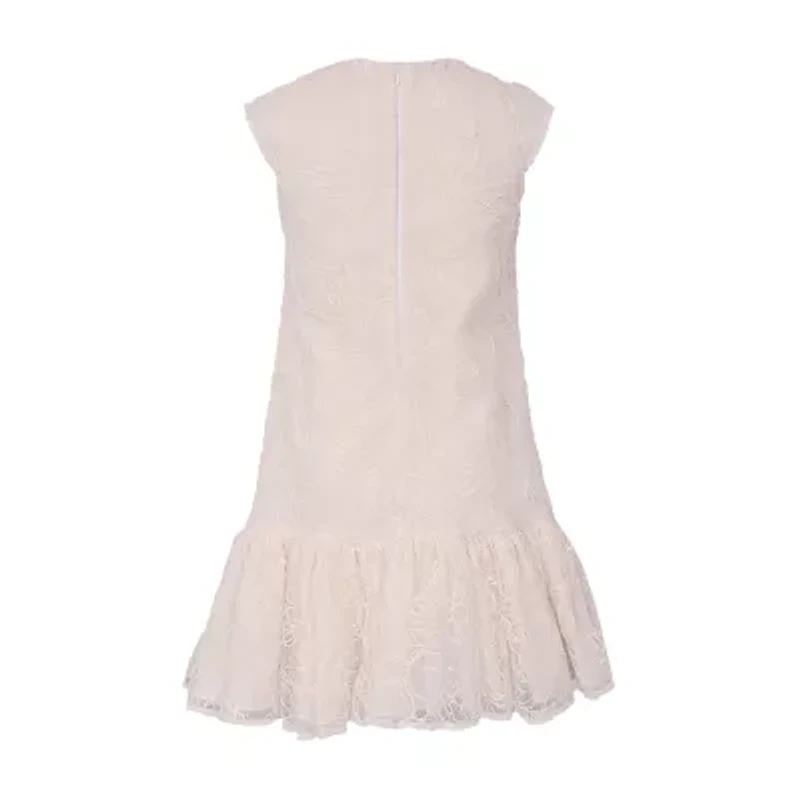 Bonnie Jean Big Kid Girls Short Sleeve Cap Drop Waist Dress