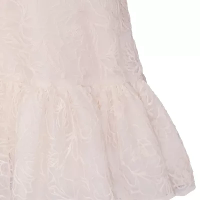 Bonnie Jean Big Kid Girls Short Sleeve Cap Drop Waist Dress