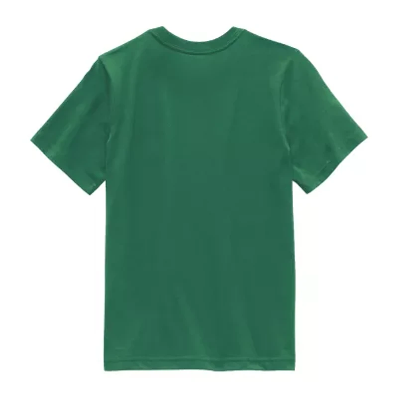 Chicken Jockey Little & Big Kid Boys Crew Neck Short Sleeve Regular Fit Minecraft Graphic T-Shirt