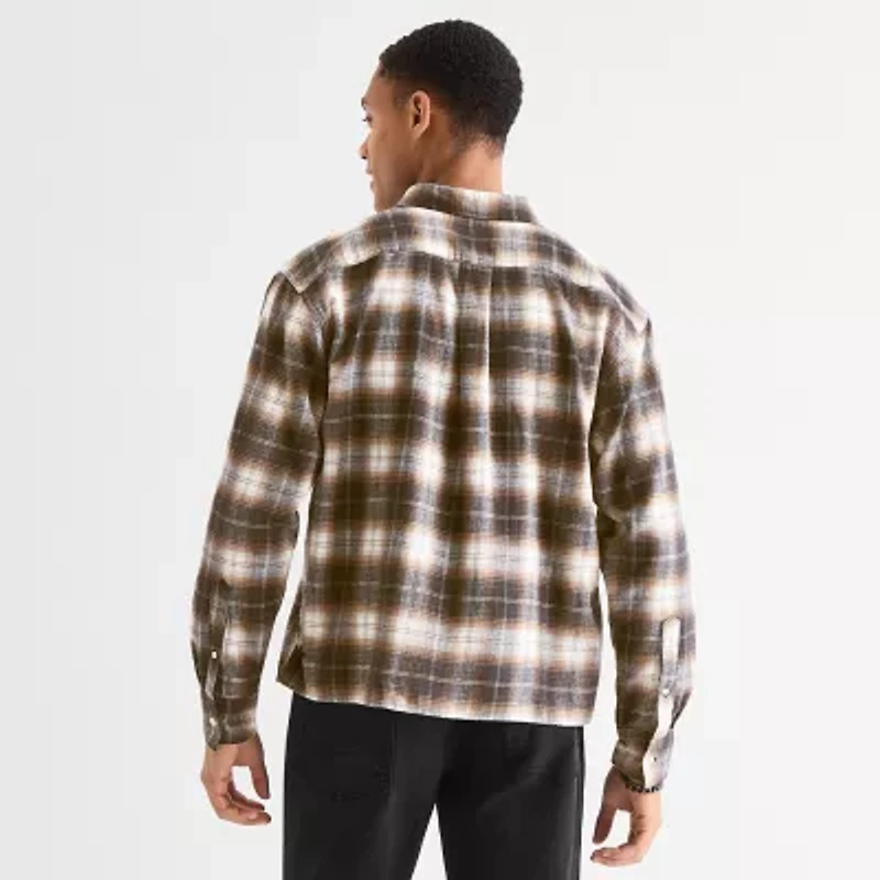 Arizona Mens Long Sleeve Classic Fit Flannel Shirt
