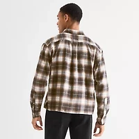 Arizona Mens Long Sleeve Classic Fit Flannel Shirt
